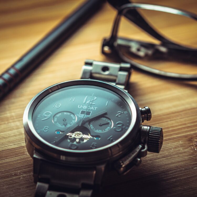 The photo shows a watch indicating that candidates have limited time to get ready for their test.