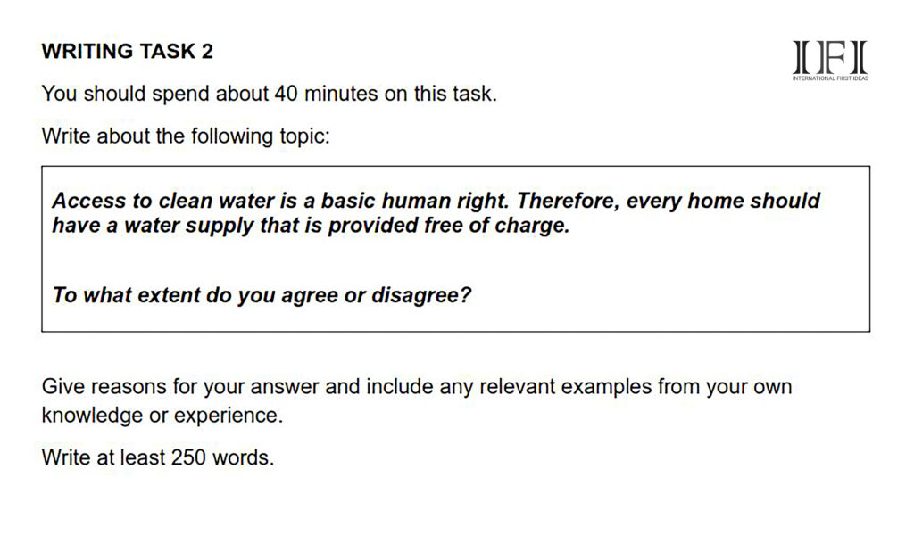 IELTS writing task 2 - Opinion essay