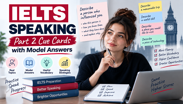 IELTS Cue Cards: Part 2 Topics, Strategies & Model Answers