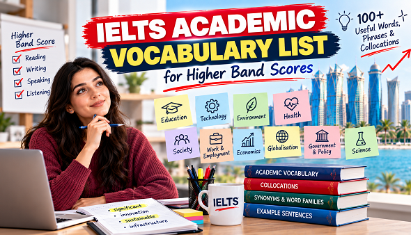 IELTS Academic Vocabulary List: 100+ Words for Higher Band Scores