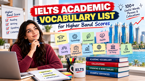 IELTS Academic Vocabulary List: 100+ Words for Higher Band Scores