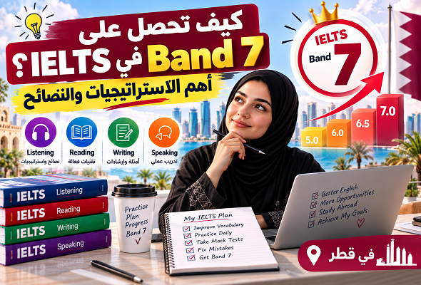 كيف تحصل على Band 7 في IELTS؟ أهم الاستراتيجيات والنصائح