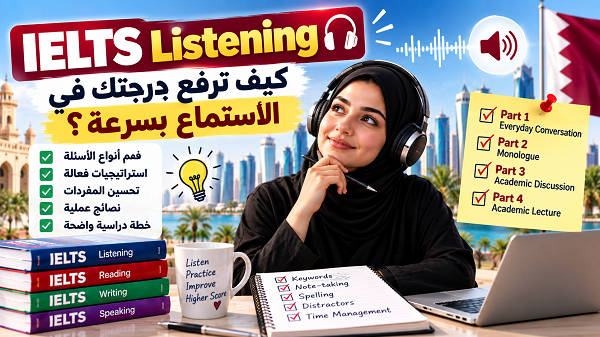 IELTS Listening: كيف ترفع درجتك في الاستماع بسرعة؟