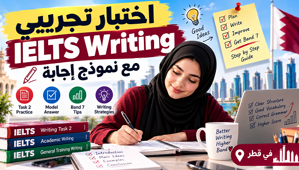 اختبار IELTS Writing تجريبي مع نموذج إجابة | قطر