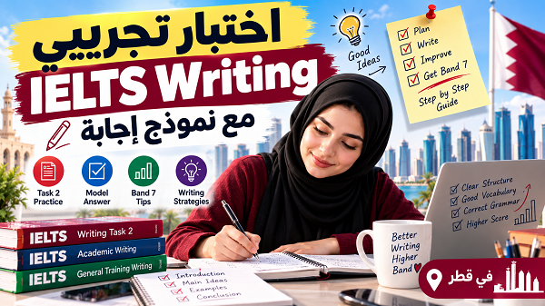 اختبار IELTS Writing تجريبي مع نموذج إجابة | قطر