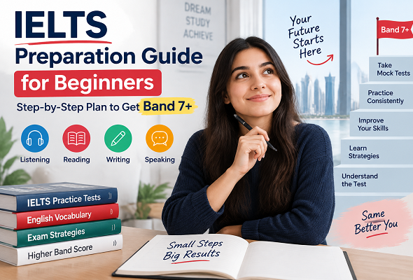 IELTS Preparation Guide for Beginners: Step-by-Step Plan to Get Band 7+
