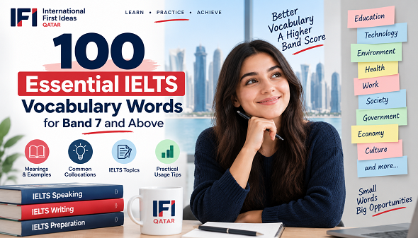 100 Essential IELTS Vocabulary Words for Band 7 and Above
