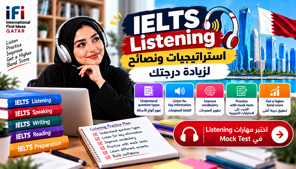 IELTS Listening: أفضل الاستراتيجيات والنصائح لرفع درجتك