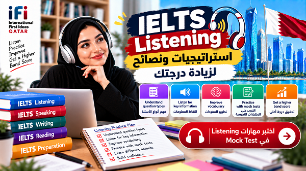 IELTS Listening: أفضل الاستراتيجيات والنصائح لرفع درجتك