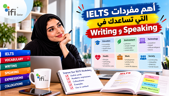 مفردات IELTS: أهم كلمات وتعبيرات Writing وSpeaking