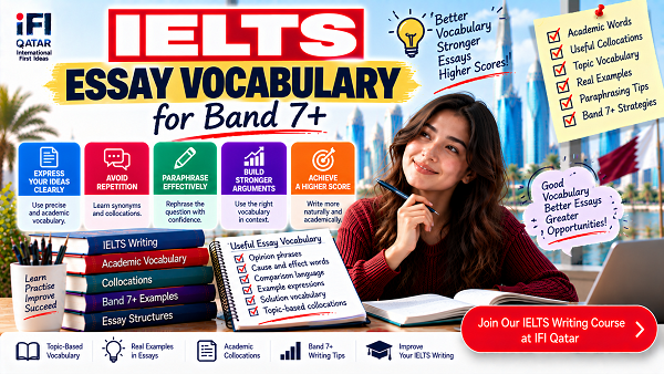 IELTS Essay Vocabulary for Band 7+: Words, Collocations & Tips