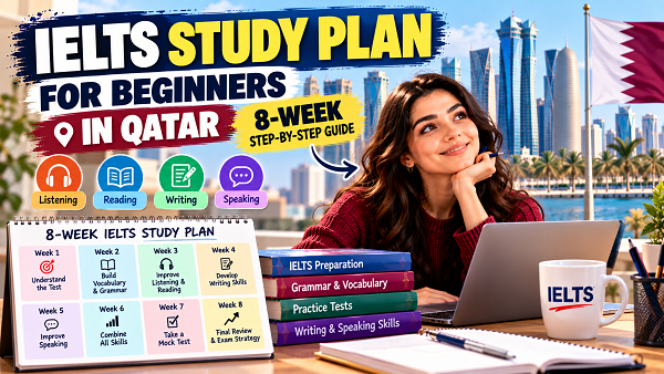 IELTS Study Plan for Beginners in Qatar: 8-Week Guide