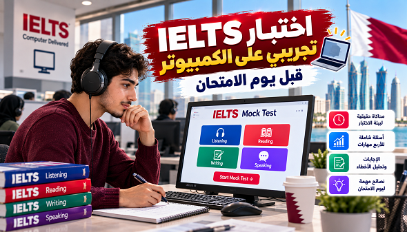 اختبار IELTS تجريبي على الكمبيوتر قبل يوم الامتحان | Mock Test