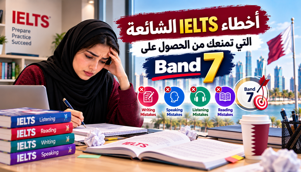أخطاء IELTS الشائعة التي تمنعك من الحصول على Band 7