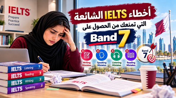 أخطاء IELTS الشائعة التي تمنعك من الحصول على Band 7