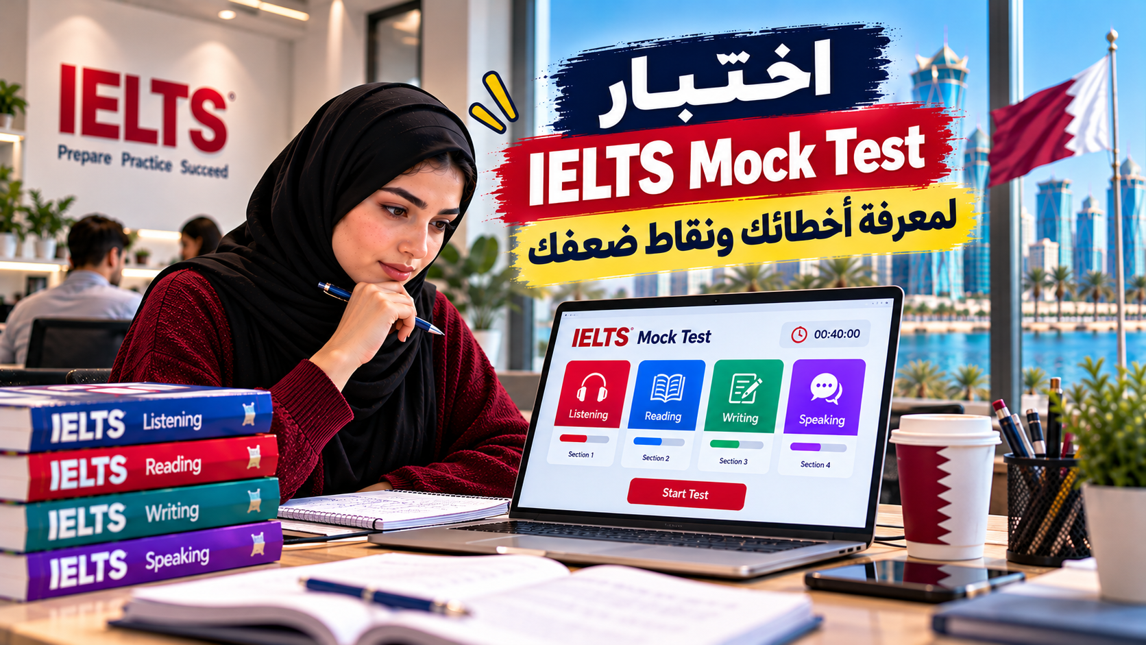 اختبار IELTS Mock Test لمعرفة أخطائك ونقاط ضعفك