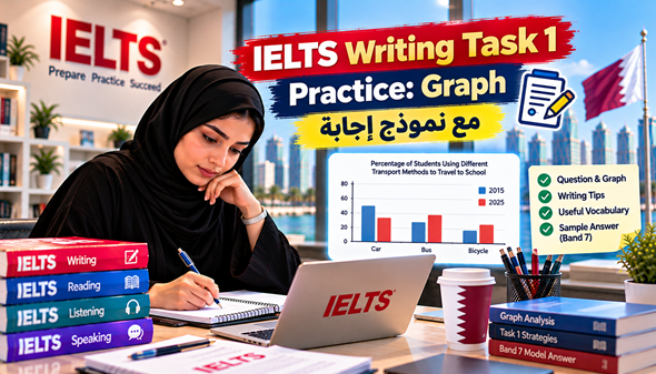 IELTS Writing Task 1 Practice: Graph مع نموذج إجابة