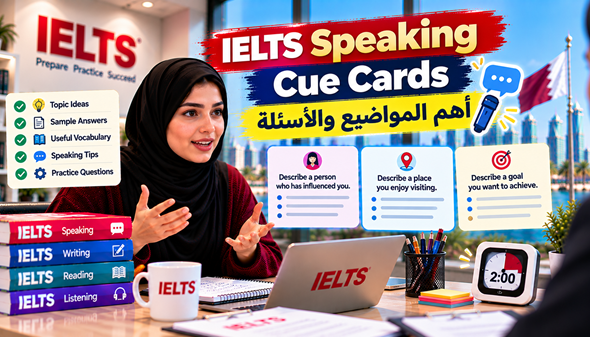 IELTS Speaking Cue Cards: أهم المواضيع والأسئلة