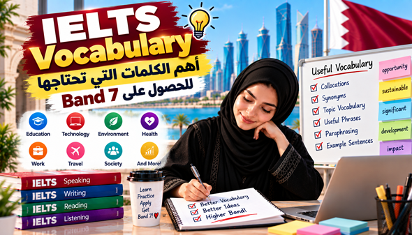 IELTS Vocabulary: أهم الكلمات للحصول على Band 7 | قطر